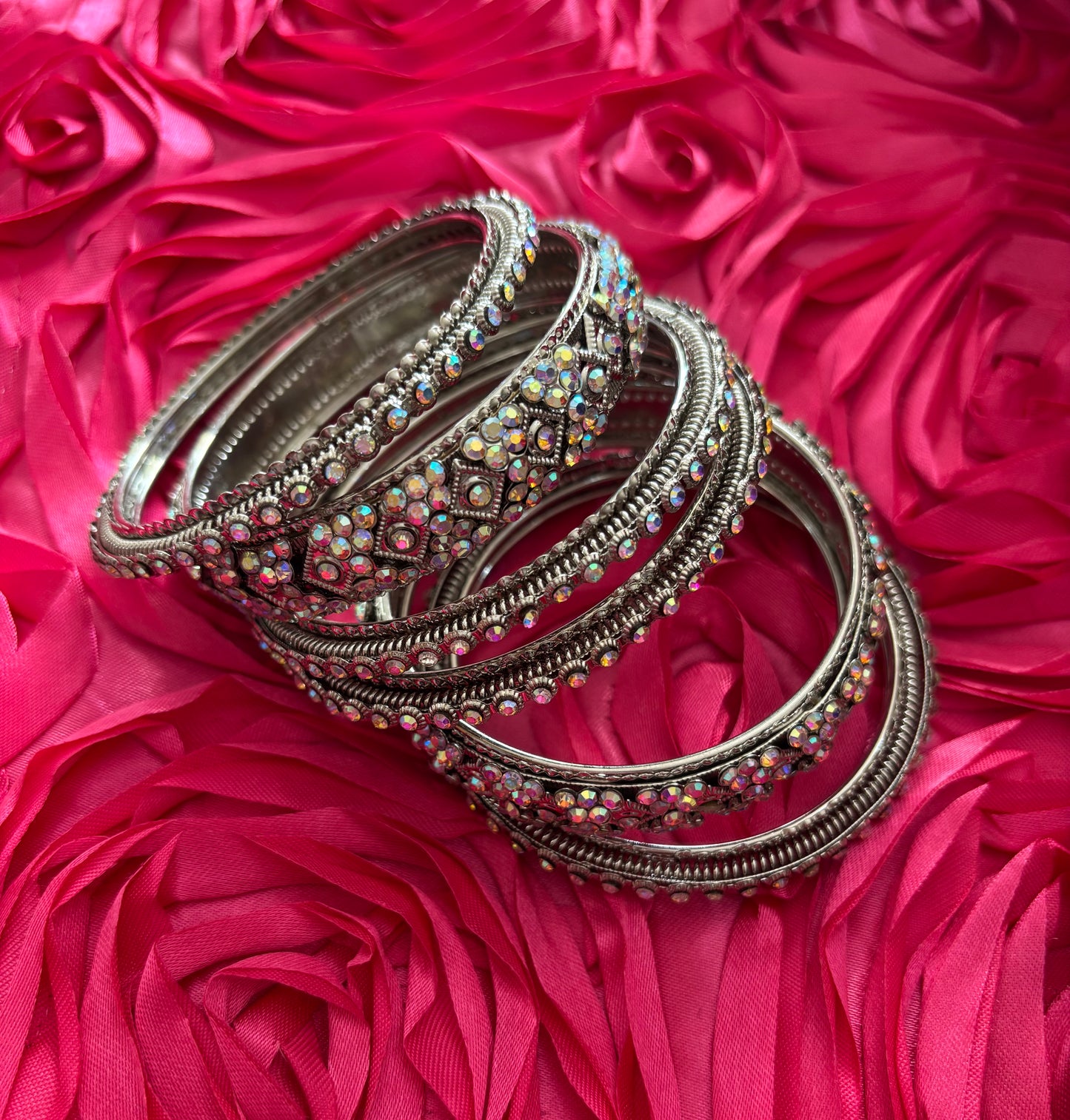 Fashion Rhinestone Bangle Set