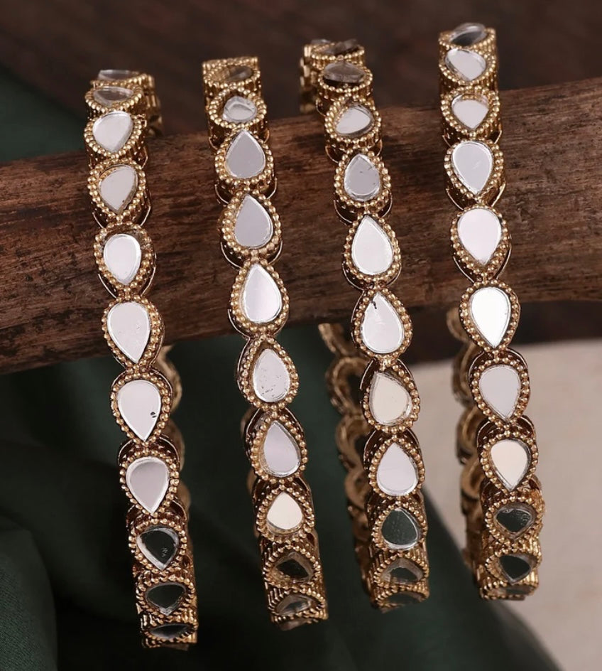 Gorgeous Mirror Bangle Set