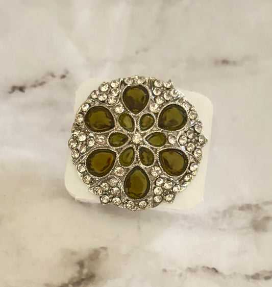 Rhinestone Statement Ring