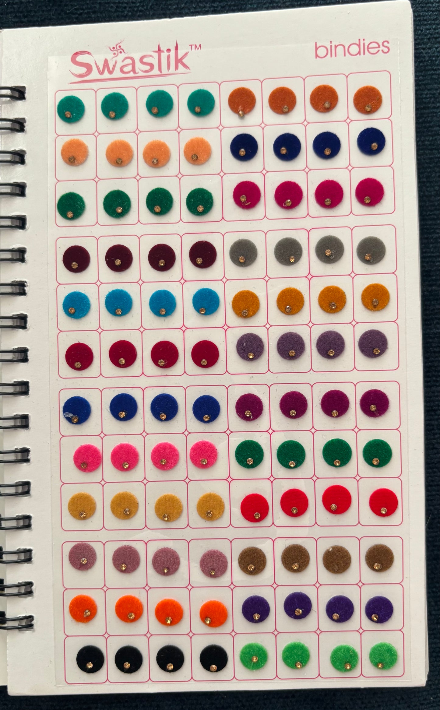 Gorgeous Velvet Bindis with Rhinestones