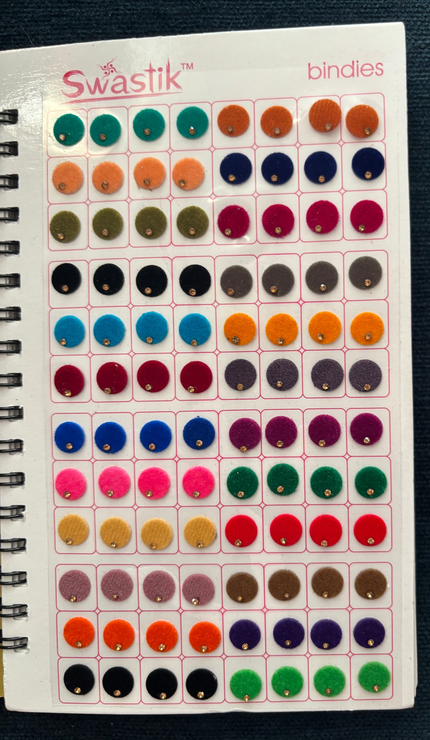 Gorgeous Velvet Bindis with Rhinestones