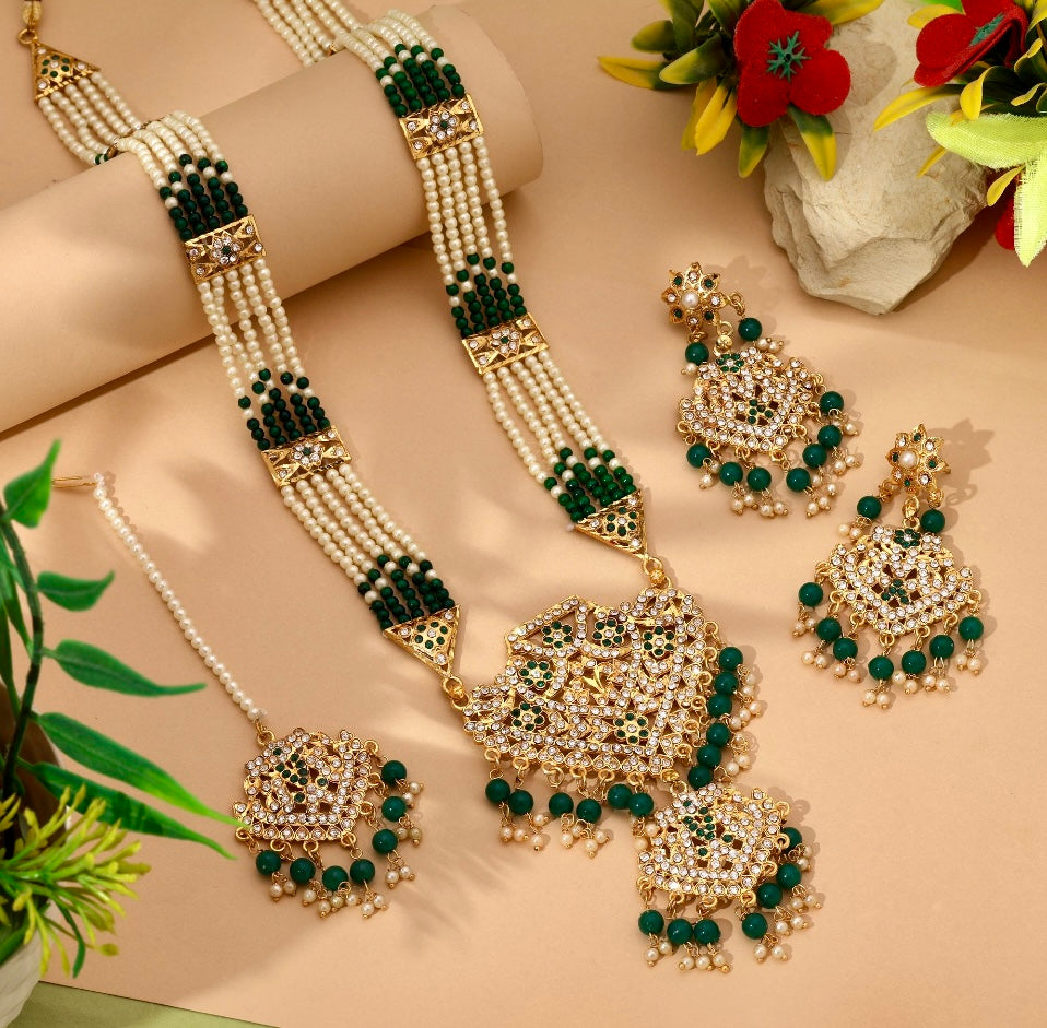 Beautiful Rajputi Ranihaar Long Mala Set