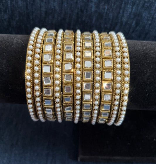 Gorgeous Mirror Bangle Set
