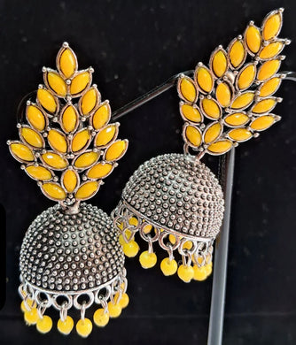 Fashion Oxidized Jhumka Earrings
