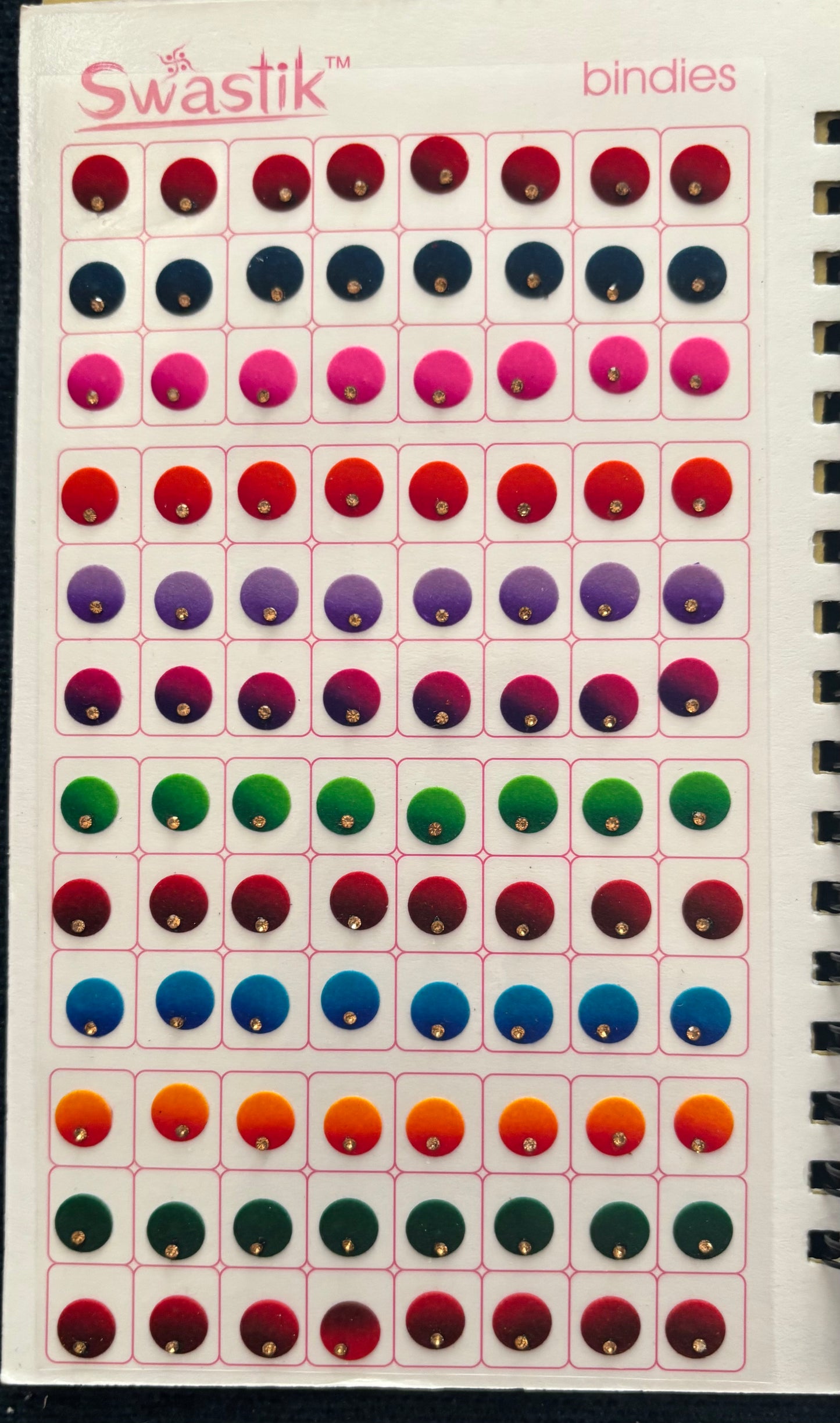 Gorgeous Velvet Bindis with Rhinestones