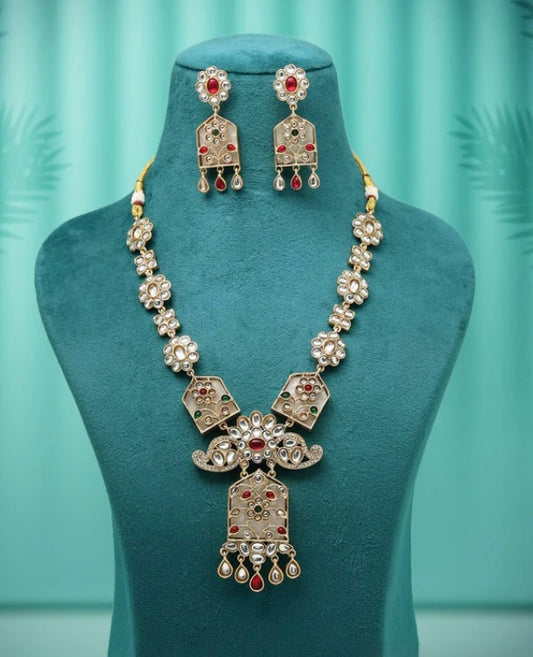 Beautiful Rajwadi Necklace Set