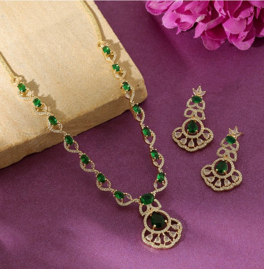 Beautiful Cubic Zirconia Necklace Set