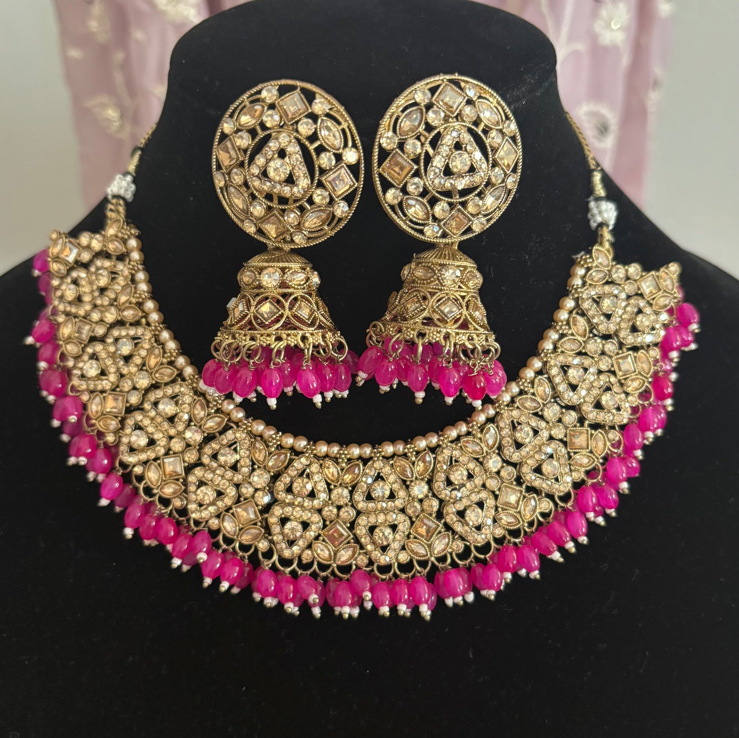 Gorgeous Rhinestone Necklace Set