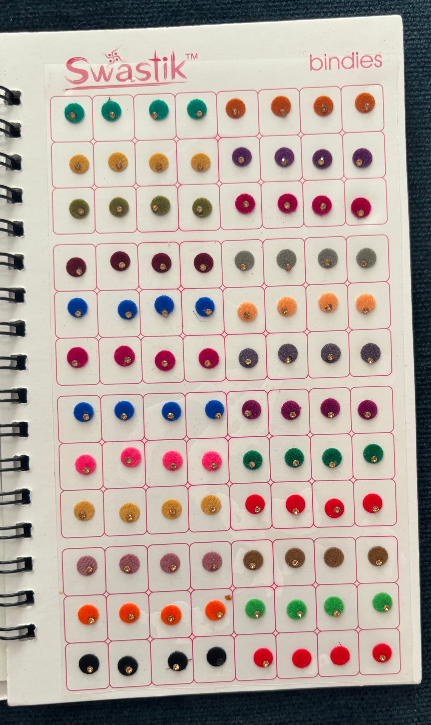Gorgeous Velvet Bindis with Rhinestones